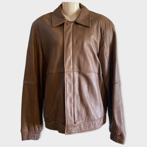Vintage Leather 80’s 90’s Bomber Jacket flawed condition